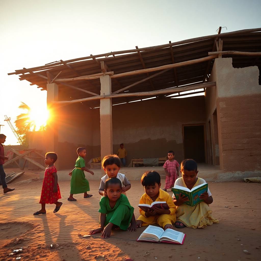 Children in a classroom